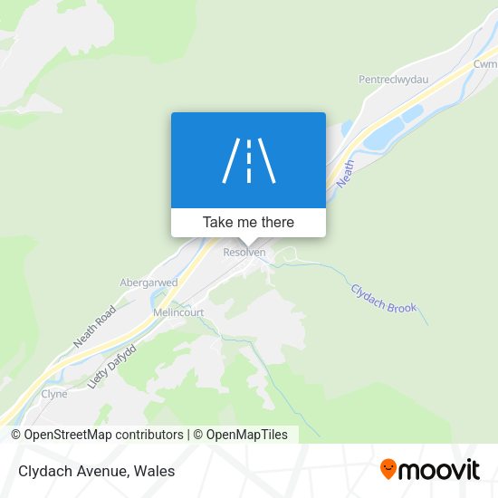 Clydach Avenue map