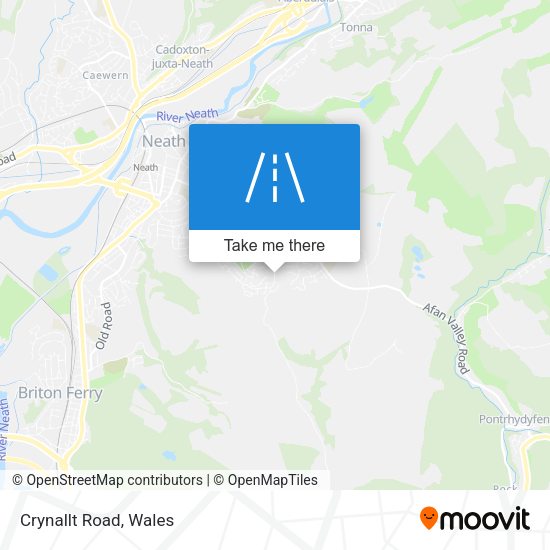 Crynallt Road map