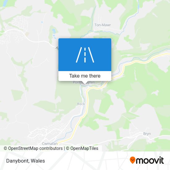 Danybont map