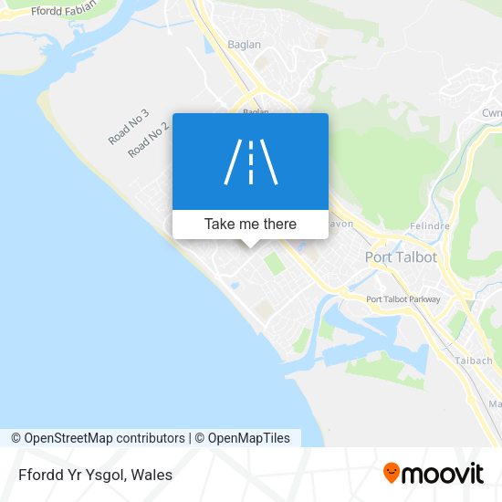 Ffordd Yr Ysgol map