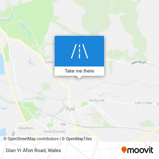Glan Yr Afon Road map