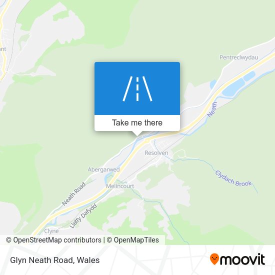 Glyn Neath Road map