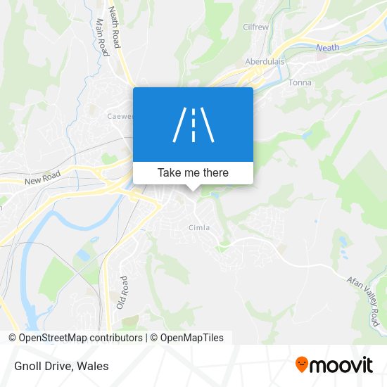 Gnoll Drive map