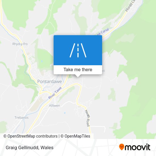 Graig Gellinudd map