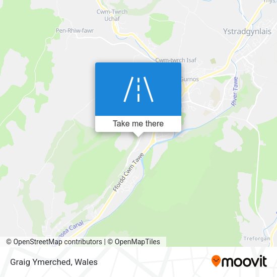 Graig Ymerched map