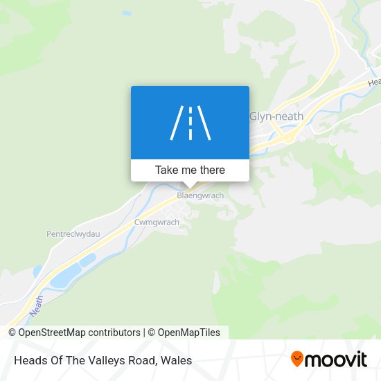 Heads Of The Valleys Road map