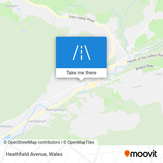 Heathfield Avenue map