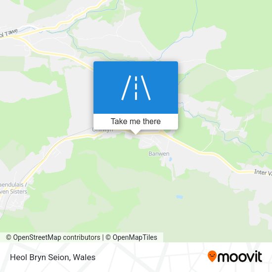 Heol Bryn Seion map