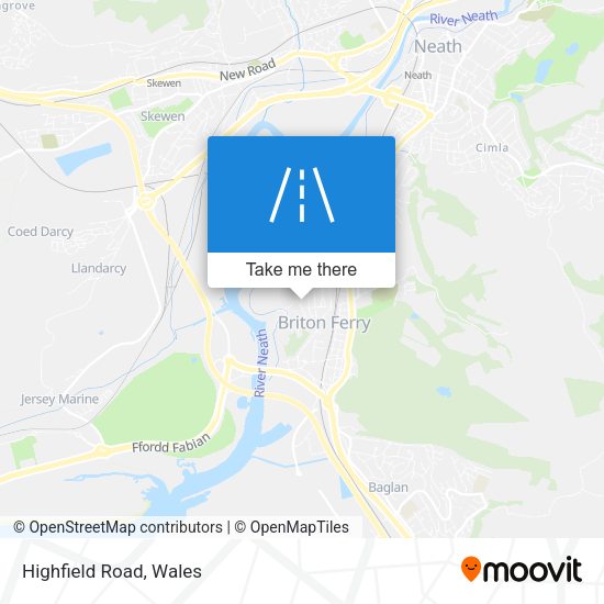 Highfield Road map