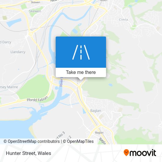 Hunter Street map