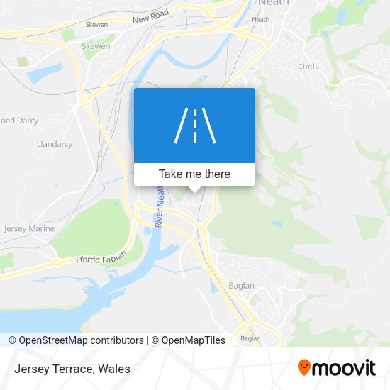 Jersey Terrace map