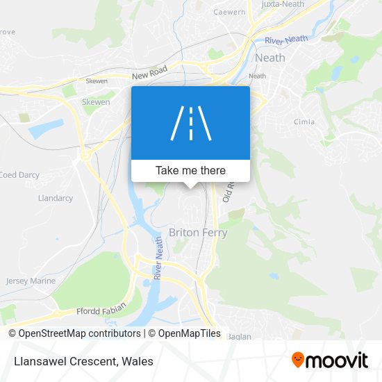 Llansawel Crescent map