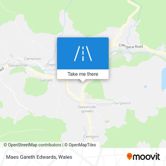 Maes Gareth Edwards map
