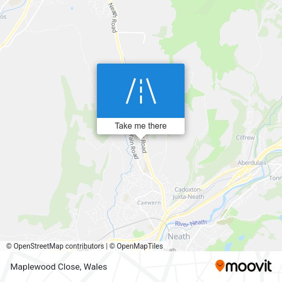 Maplewood Close map