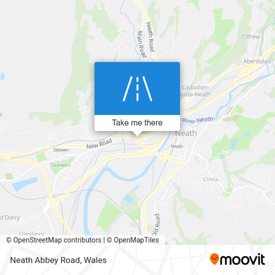 Neath Abbey Road map