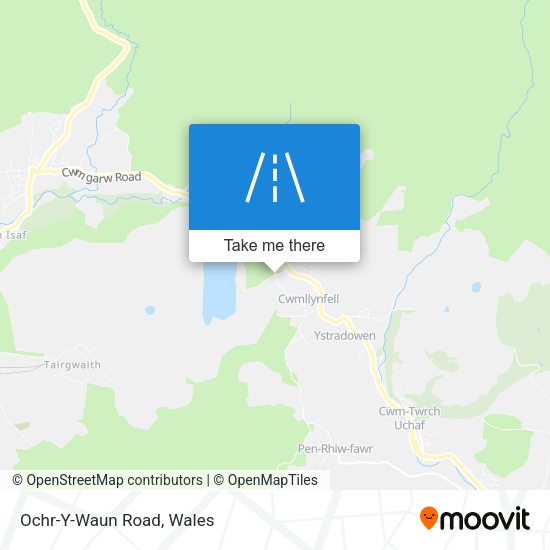 Ochr-Y-Waun Road map