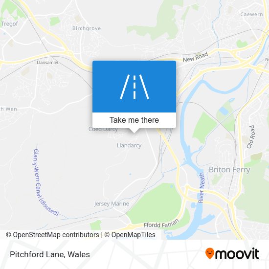 Pitchford Lane map