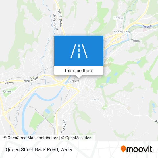 Queen Street Back Road map