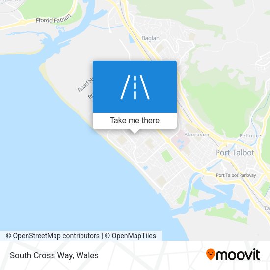 South Cross Way map