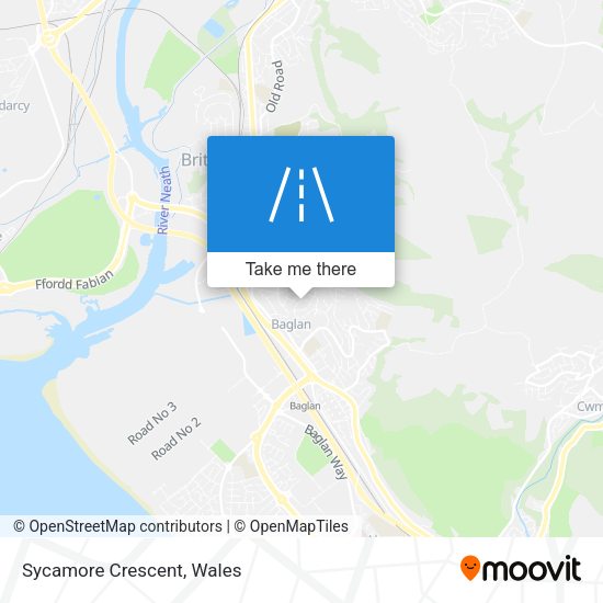 Sycamore Crescent map