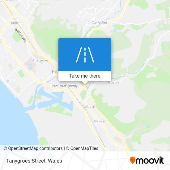 Tanygroes Street map