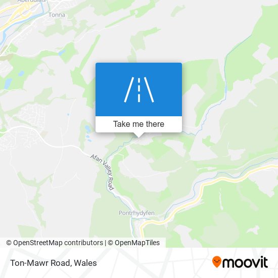 Ton-Mawr Road map