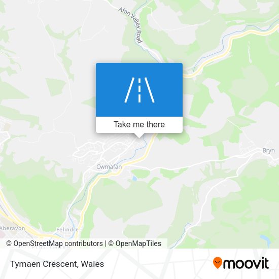 Tymaen Crescent map