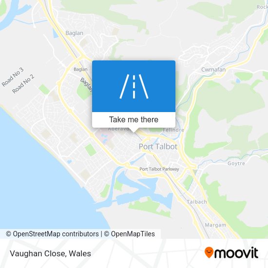 Vaughan Close map