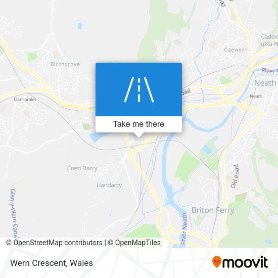 Wern Crescent map