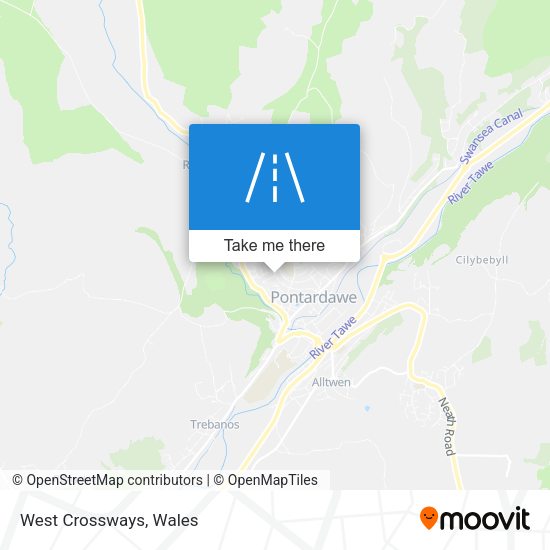 West Crossways map