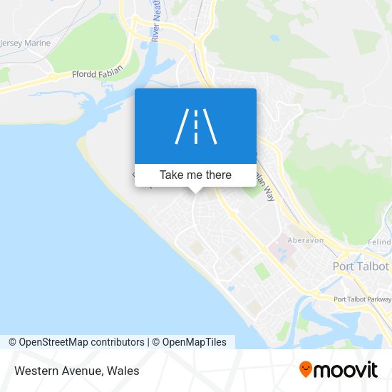 Western Avenue map