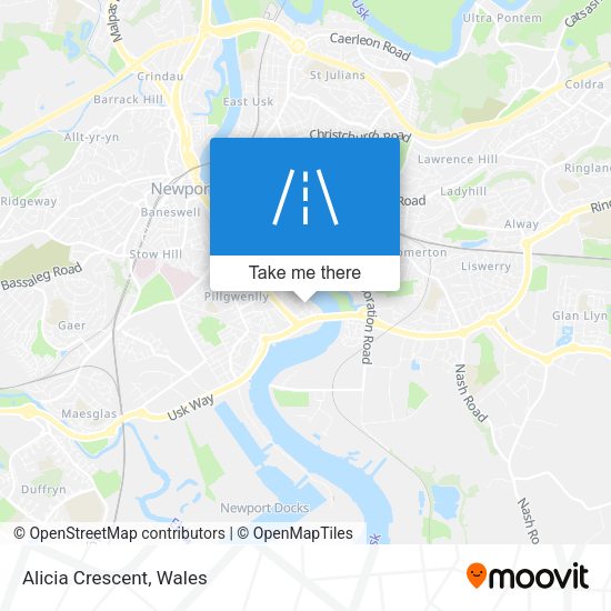 Alicia Crescent map