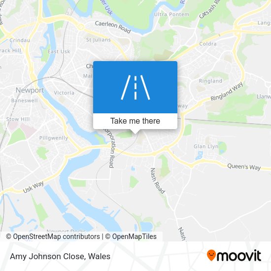 Amy Johnson Close map