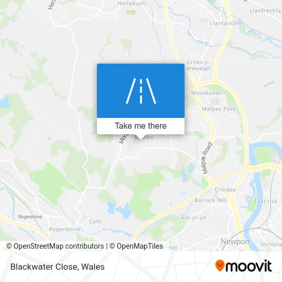 Blackwater Close map