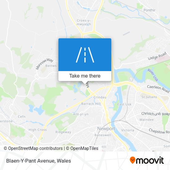 Blaen-Y-Pant Avenue map