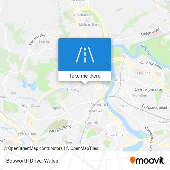Bosworth Drive map