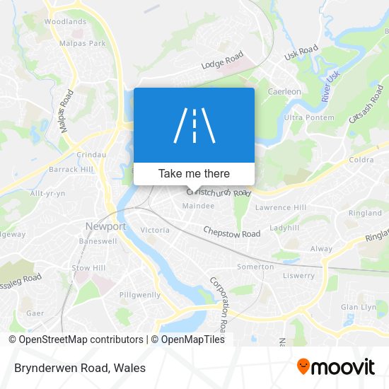 Brynderwen Road map