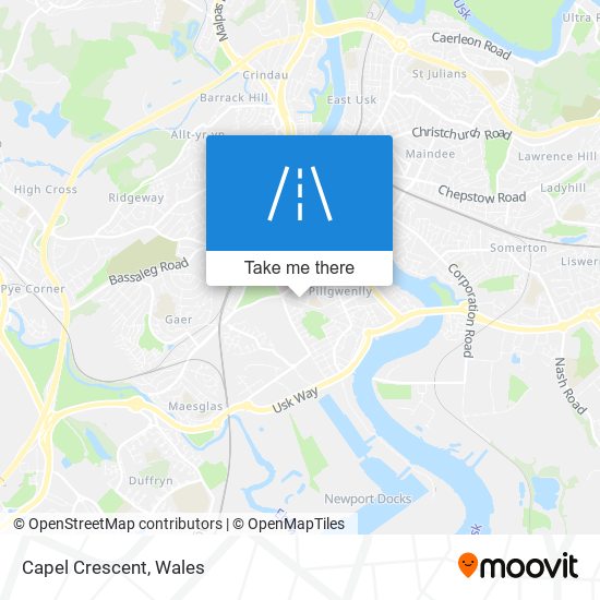 Capel Crescent map