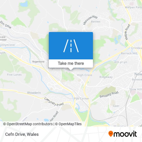 Cefn Drive map