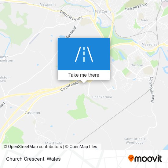 Church Crescent map
