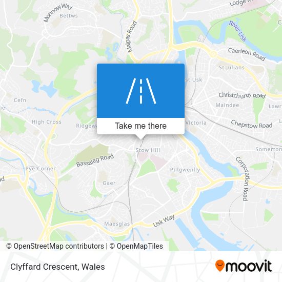 Clyffard Crescent map