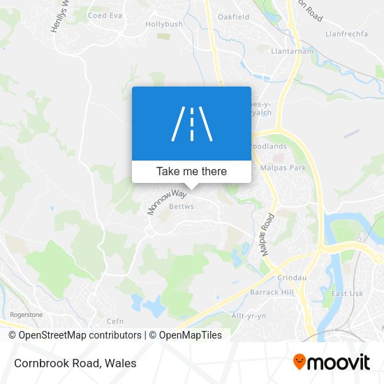 Cornbrook Road map