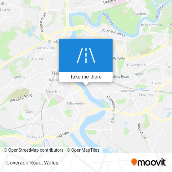 Coverack Road map