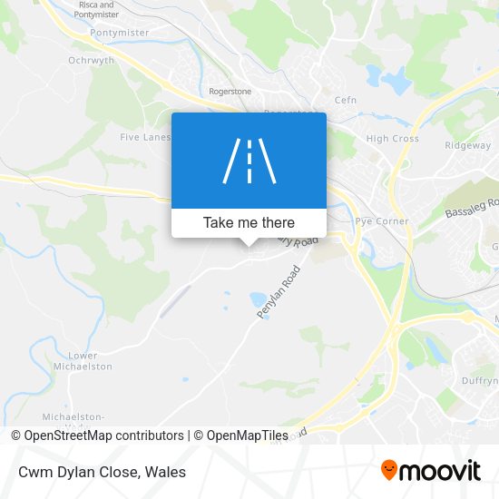 Cwm Dylan Close map