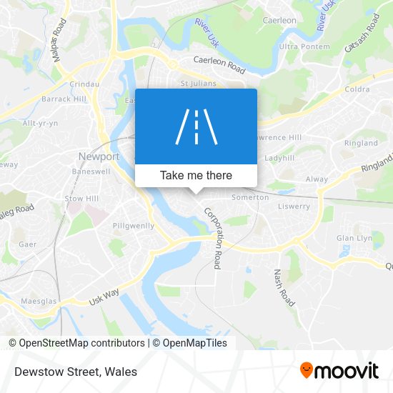 Dewstow Street map