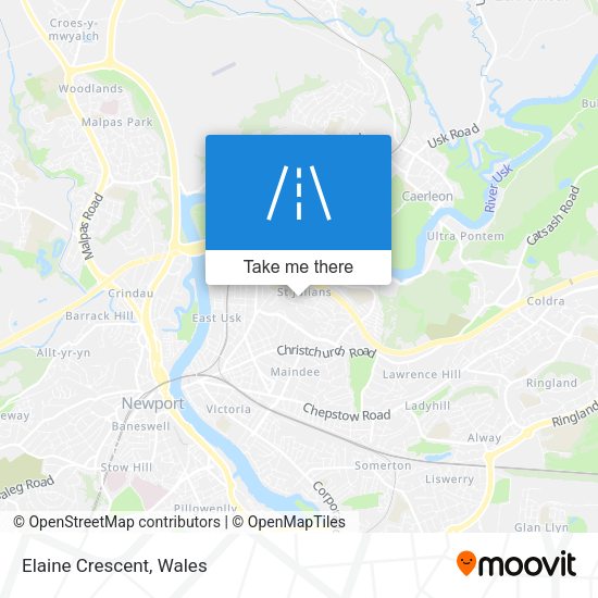 Elaine Crescent map