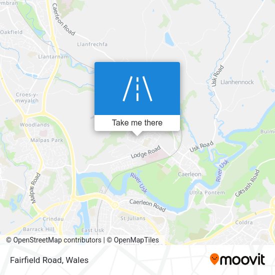 Fairfield Road map
