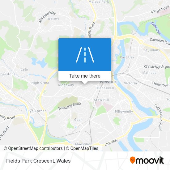 Fields Park Crescent map