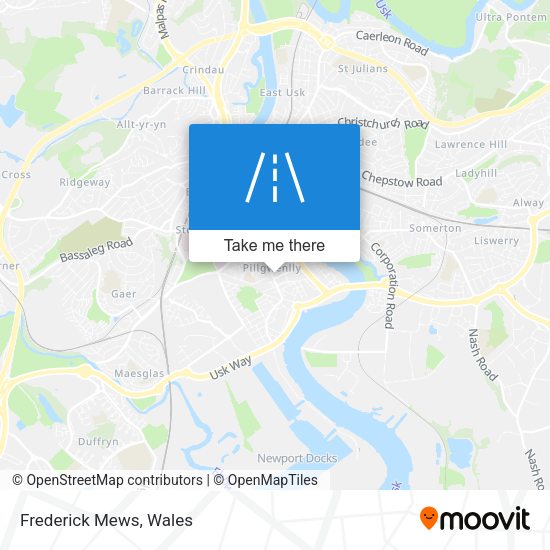 Frederick Mews map
