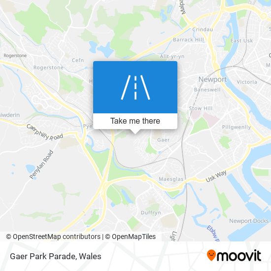 Gaer Park Parade map